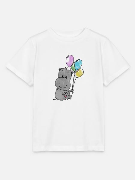 Hippo - Stanley/Stella Kinder T-Shirt MINI CREATOR - Weiß
