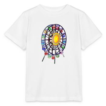 grande roue - T-shirt bio MINI CREATOR Stanley/Stella Enfant - blanc - Devant - Maike (125cm)