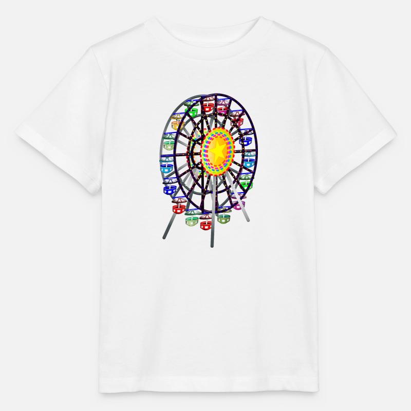 grande roue - T-shirt bio MINI CREATOR Stanley/Stella Enfant - blanc