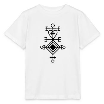 Rune d'amour - Astarstafur - T-shirt bio MINI CREATOR Stanley/Stella Enfant - blanc - Devant - Maike (125cm)