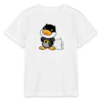 Bettmann duck, super hero, duck, tired! -Love tea - Stanley/Stella MINI CREATOR Kids’ T-Shirt - white - Front - Maike (125cm)