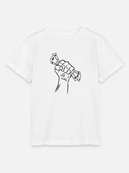 Hand mit Geld - Stanley/Stella Kinder T-Shirt MINI CREATOR - Weiß