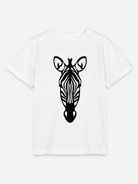 Zebra wildes Tier 28012 - Stanley/Stella Kinder T-Shirt MINI CREATOR - Weiß