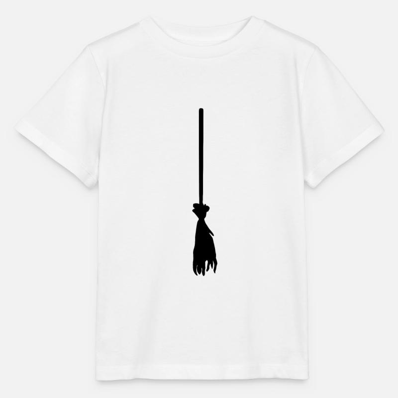 Balai de sorcière - T-shirt bio MINI CREATOR Stanley/Stella Enfant - blanc