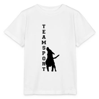 Teamsport Design Black - Stanley/Stella Kinder T-Shirt MINI CREATOR  - Weiß - Vorne - Maike (125cm)