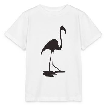 Flamant rose - T-shirt bio MINI CREATOR Stanley/Stella Enfant - blanc - Devant - Maike (125cm)