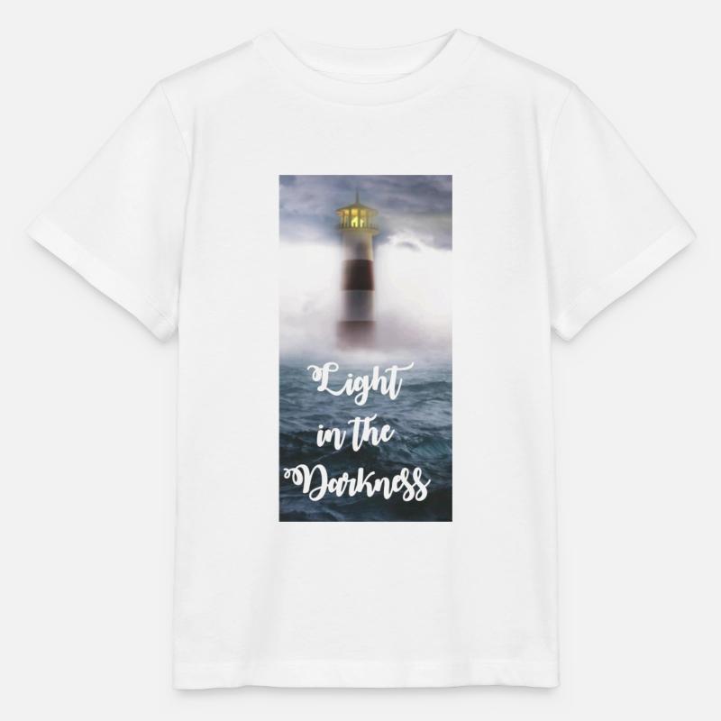 light in the darkness - T-shirt bio MINI CREATOR Stanley/Stella Enfant - blanc