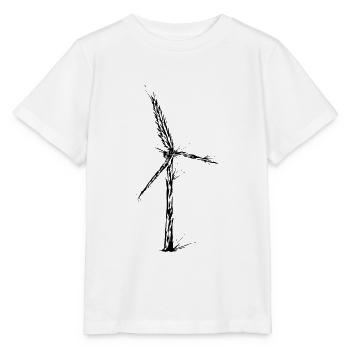 Énergie verte Énergie éolienne - T-shirt bio MINI CREATOR Stanley/Stella Enfant - blanc - Devant - Maike (125cm)