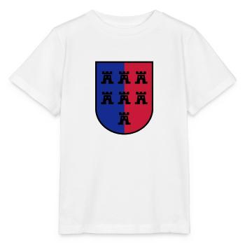 Wappen Siebenbürger Sachsen 3farbig - Siebenbürgen - Stanley/Stella Kinder T-Shirt MINI CREATOR  - Weiß - Vorne - Maike (125cm)