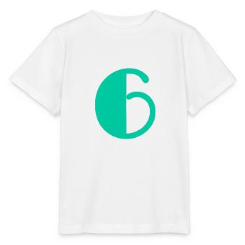 6. 6 YEARS. 6th ANNIVERSARY. BIRTHDAY 6 YEARS - Stanley/Stella MINI CREATOR Kids’ T-Shirt - white - Front - Maike (125cm)