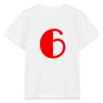 6. 6 YEARS. 6th ANNIVERSARY. BIRTHDAY 6 YEARS - Stanley/Stella MINI CREATOR Kids’ T-Shirt - white - Front - Maike (125cm)
