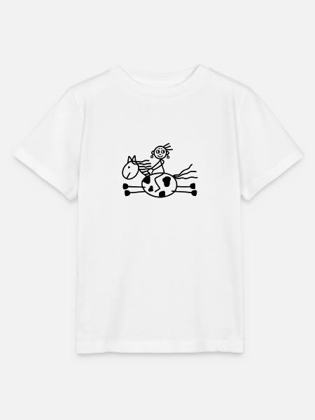 Reiterin - Westernreiten - Stanley/Stella Kinder T-Shirt MINI CREATOR - Weiß