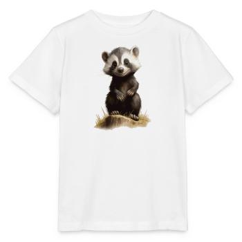 süßer Frechdachs - Stanley/Stella Kinder T-Shirt MINI CREATOR  - Weiß - Vorne - Maike (125cm)