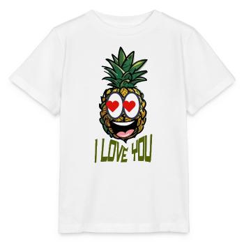 I LOVE YOU - Stanley/Stella MINI CREATOR Kids’ T-Shirt - white - Front - Maike (125cm)
