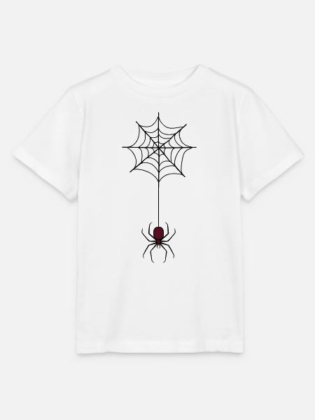 Gruselige Halloween-Spinne im Web 3 - Stanley/Stella Kinder T-Shirt MINI CREATOR - Weiß