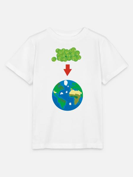 Erbsen auf der Erde - Stanley/Stella Kinder T-Shirt MINI CREATOR - Weiß