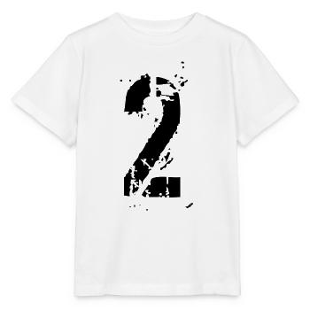 2 Zahl 2 Jahre - Stanley/Stella Kinder T-Shirt MINI CREATOR  - Weiß - Vorne - Maike (125cm)
