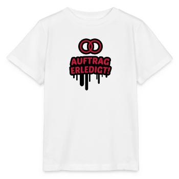 Travail, mariage, mariage de 2C. - T-shirt bio MINI CREATOR Stanley/Stella Enfant - blanc - Devant - Maike (125cm)