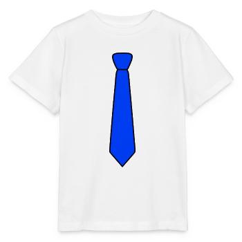 Krawatte blau - Stanley/Stella Kinder T-Shirt MINI CREATOR  - Weiß - Vorne - Maike (125cm)