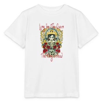 Vive la reine - T-shirt bio MINI CREATOR Stanley/Stella Enfant - blanc - Devant - Maike (125cm)