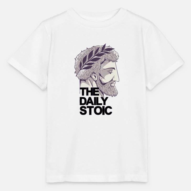 Marcus Aurelius | Le stoïque quotidien - T-shirt bio MINI CREATOR Stanley/Stella Enfant - blanc