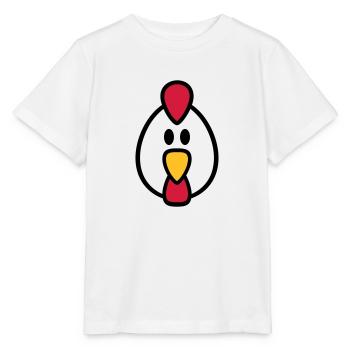 Poule - T-shirt bio MINI CREATOR Stanley/Stella Enfant - blanc - Devant - Maike (125cm)