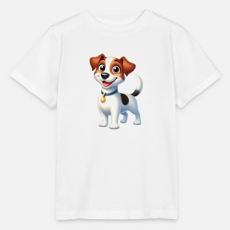jack russel - Stanley/Stella MINI CREATOR Kids’ T-Shirt - white