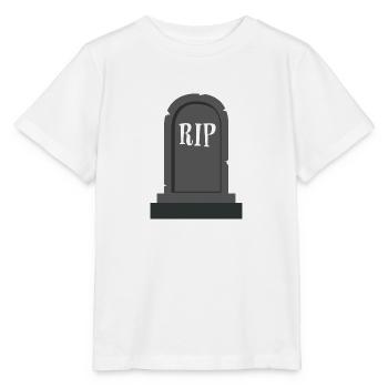 Grabstein RIP Halloween - Stanley/Stella Kinder T-Shirt MINI CREATOR  - Weiß - Vorne - Maike (125cm)