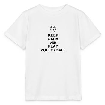 Volleyball - Volley Ball - Volley-Ball - Sport - Stanley/Stella Kinder T-Shirt MINI CREATOR  - Weiß - Vorne - Maike (125cm)
