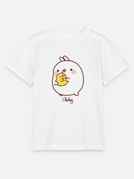 Molang Piu Piu Umarmung - Stanley/Stella Kinder T-Shirt MINI CREATOR - Weiß