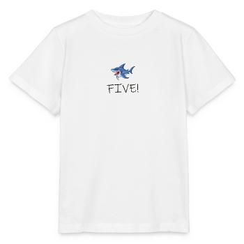 Shark Five - Stanley/Stella Kinder T-Shirt MINI CREATOR  - Weiß - Vorne - Maike (125cm)