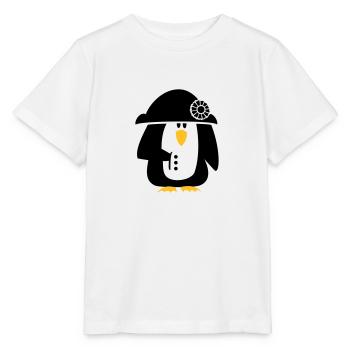Pinguin Bonaparte / Napoleon Penguin (2c) - Stanley/Stella Kinder T-Shirt MINI CREATOR  - Weiß - Vorne - Maike (125cm)