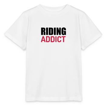 Riding Horse Rider Equestrianism Equitation - Stanley/Stella MINI CREATOR Kids’ T-Shirt - white - Front - Maike (125cm)