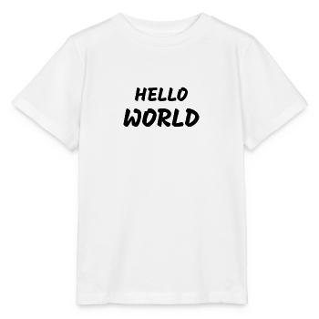 HELLO WORLD - Stanley/Stella Kinder T-Shirt MINI CREATOR  - Weiß - Vorne - Maike (125cm)