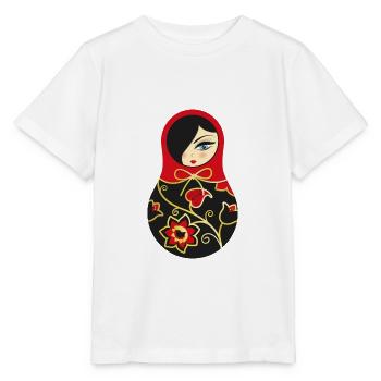 Matroschka Larissa - Stanley/Stella Kinder T-Shirt MINI CREATOR  - Weiß - Vorne - Maike (125cm)