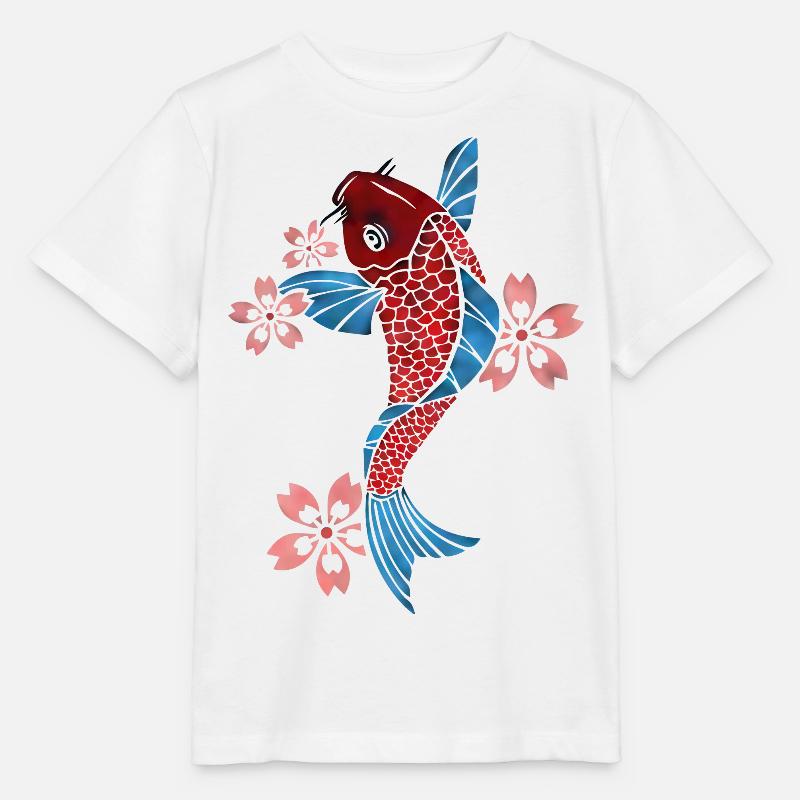 Carpe koi - T-shirt bio MINI CREATOR Stanley/Stella Enfant - blanc