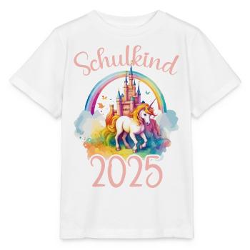 School Child 2025 Unicorn Enrollment School Student - Stanley/Stella MINI CREATOR Kids’ T-Shirt - white - Front - Maike (125cm)