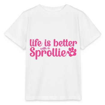 Sprollie Maman Chien Maman Maîtresse Dictons Rose - T-shirt bio MINI CREATOR Stanley/Stella Enfant - blanc - Devant - Maike (125cm)