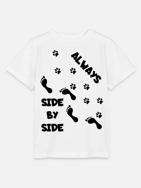 Seite an Seite mit Hund * - Stanley/Stella Kinder T-Shirt MINI CREATOR  - Weiß