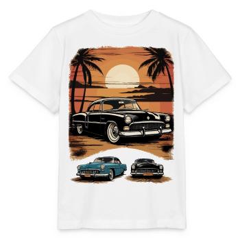 Classic Cars 1950 - Stanley/Stella MINI CREATOR Kids’ T-Shirt - white - Front - Maike (125cm)