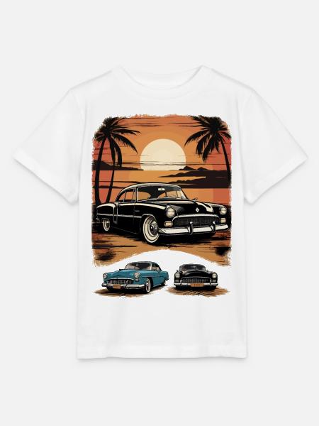 Classic Cars 1950 - Stanley/Stella Kinder T-Shirt MINI CREATOR  - Weiß