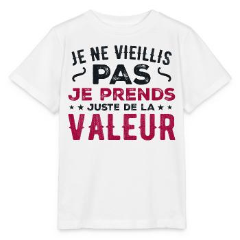 Ich werde nicht alt, ich steigere nur an Wert - Stanley/Stella Kinder T-Shirt MINI CREATOR  - Weiß - Vorne - Maike (125cm)