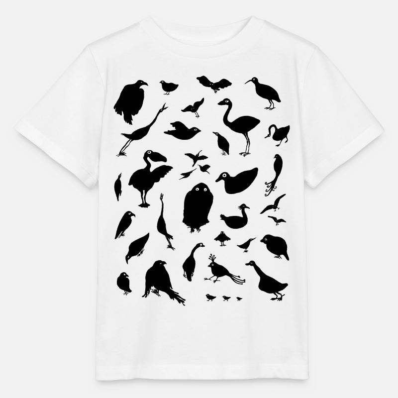 oiseaux - T-shirt bio MINI CREATOR Stanley/Stella Enfant - blanc