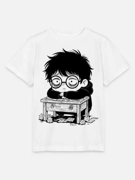 Studentischer Burnout-Büro – leerer Blick - Stanley/Stella Kinder T-Shirt MINI CREATOR - Weiß