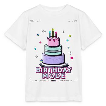birthday cake birthday - Stanley/Stella MINI CREATOR Kids’ T-Shirt - white - Front - Maike (125cm)