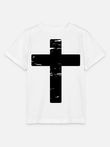 Kreuz used look - Stanley/Stella Kinder T-Shirt MINI CREATOR - Weiß