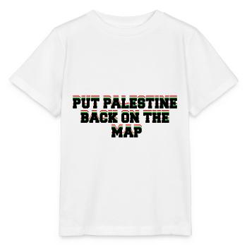 Put Palestine Back on the Map - T-shirt bio MINI CREATOR Stanley/Stella Enfant - blanc - Devant - Maike (125cm)