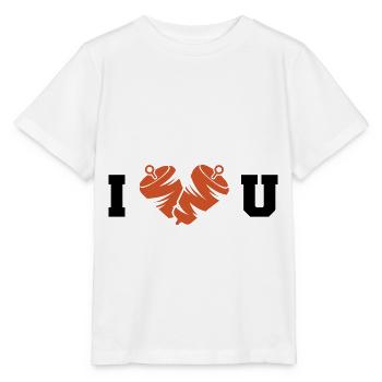 I love Döner Kebab - Doner skewer - Stanley/Stella MINI CREATOR Kids’ T-Shirt - white - Front - Maike (125cm)
