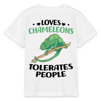 Chameleon - Stanley/Stella MINI CREATOR Kids’ T-Shirt - white - Front - Maike (125cm)