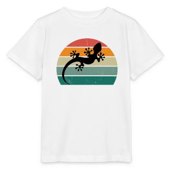 Lézards Lézards Alternant reptiles à écailles chaudes - T-shirt bio MINI CREATOR Stanley/Stella Enfant - blanc - Devant - Maike (125cm)